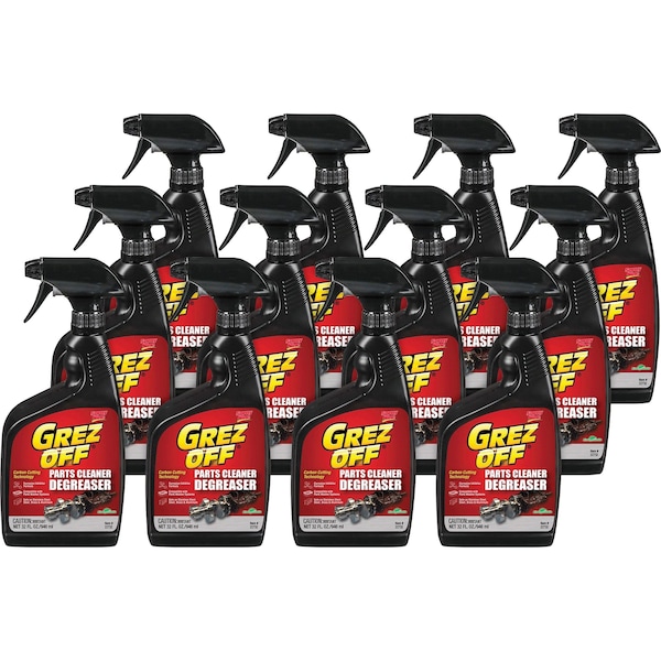 Parts Cleaner Degreaser, 1 Qt Bottle, Spray, Orange, 12 PK